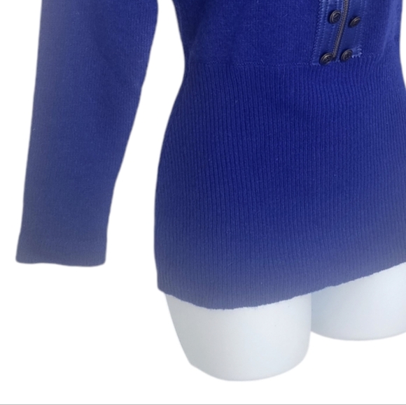 Vintage Women Joseph Ho Lambs Wool Angora Sweater Size Small Zip Buttons Ribbed. - Picture 8 of 10